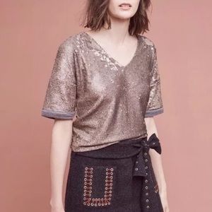 Anthropologie {Deletta} Sequin Tee